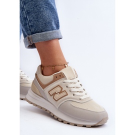 Zapatillas Mujer Beige Zapatillas Deportivas Alettesa 5