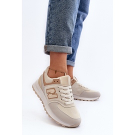 Zapatillas Mujer Beige Zapatillas Deportivas Alettesa 7