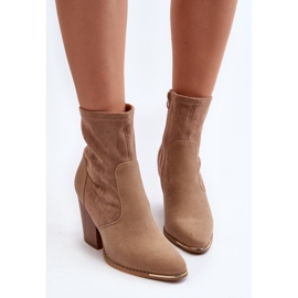 Botines Mujer Sanile Beige 6