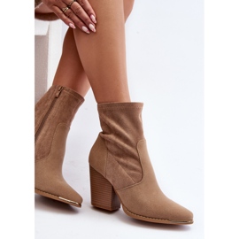 Botines Mujer Sanile Beige 7