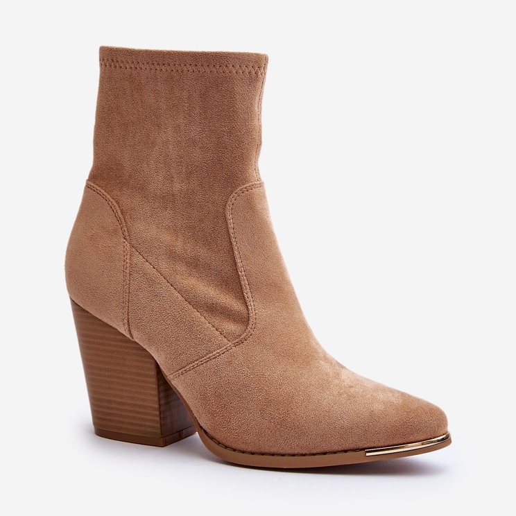 Botines Mujer Sanile Caqui beige 1