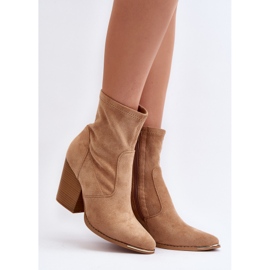 Botines Mujer Sanile Caqui beige 2