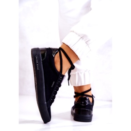 Sneakers Mujer Tied Cross Jeans JJ2R4039C Negro 3 Sneakers Mujer Tied Cross Jeans JJ2R4039C Negro 3
