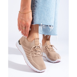 Deportivo calado beige 2