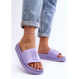 Chanclas de mujer Big Star LL274426 Morado violeta 7