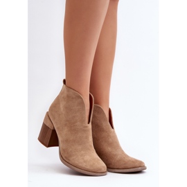 Botas de mujer beige con tacones altos enormes Nolira 2 Botas de mujer beige con tacones altos enormes Nolira 2