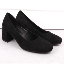 Salón mujer tacón ante negro Potocki SZ12340 2