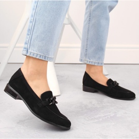 Zapatos tacón mujer ante calado negro Potocki SZ12052 2
