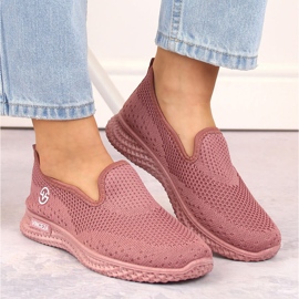 Zapatillas deportivas sin cordones para mujer, rosa, Vinceza 34602 rosado 7