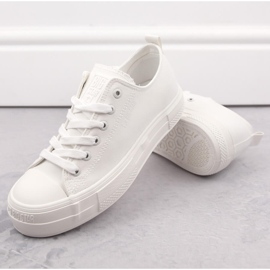 Deportivas mujer plataforma blancas Big Star NN274853 blanco 4