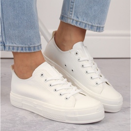 Deportivas mujer plataforma blancas Big Star NN274853 blanco 7