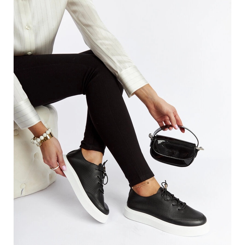 Zapatillas Laytonville negras perforadas negro 1