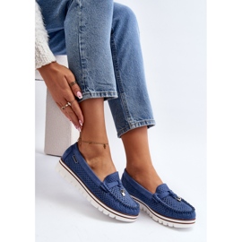 Mocasines Calados Mujer Twista Azul 8