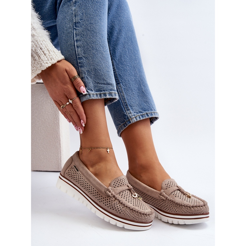 Mocasines Calados Mujer Beige Twista 1 Mocasines Calados Mujer Beige Twista 1