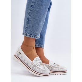Mocasines Calados Mujer Twista Blanco 3