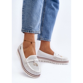 Mocasines Calados Mujer Twista Blanco 4