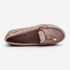 Mocasines con plataforma de mujer en beige Railav 7