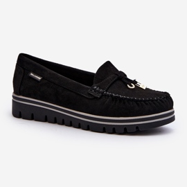 Mocasines de Mujer con Plataforma Negro Railav 4