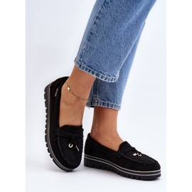 Mocasines de Mujer con Plataforma Negro Railav 6
