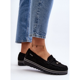 Mocasines de Mujer con Plataforma Negro Railav 11