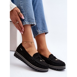Mocasines de Mujer con Plataforma Negro Railav 3