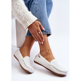 Mocasines Calados Mujer Blanco Rasirna 1