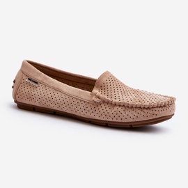 Mocasines Calados Mujer Beige Rasirna 3