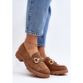 Mocasines De Mujer Con Adorno Railenes Camel marrón 2