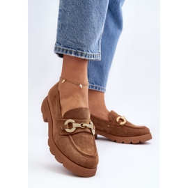Mocasines De Mujer Con Adorno Railenes Camel marrón 3
