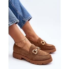 Mocasines De Mujer Con Adorno Railenes Camel marrón 8