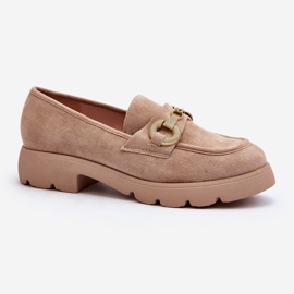 Mocasines Railenes Decorados Mujer Beige 2