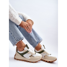 Zapatillas Mujer Deportivas Beige-Verde Ralita 1