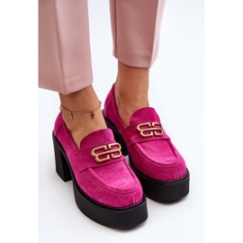 Zazoo 20170 Zapatos Mujer Ante Tacón Alto, Fucsia rosado 10