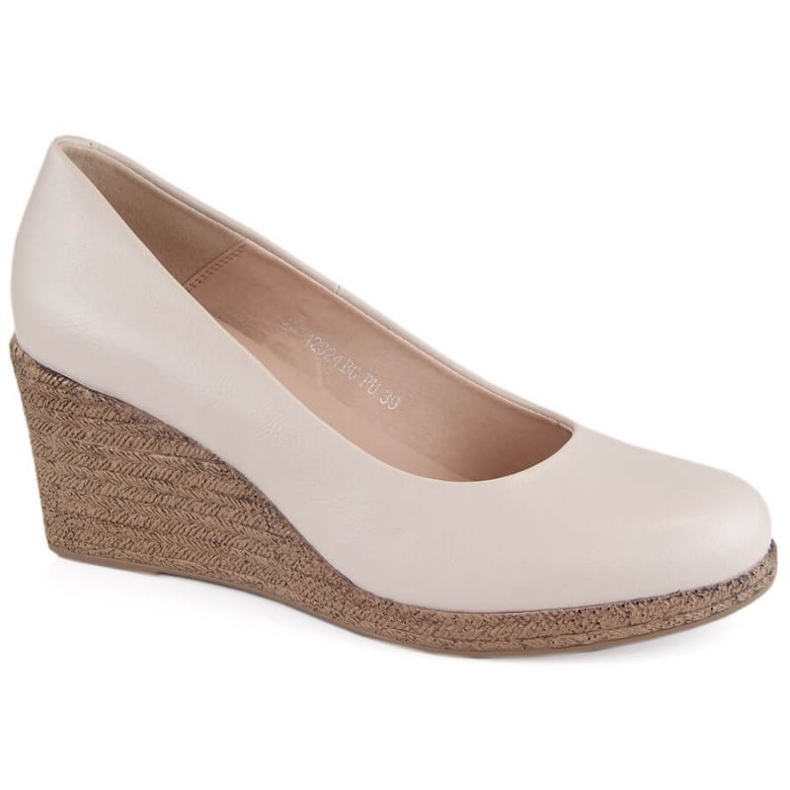 Potocki W WOL132C Zapatos cuña beige 1
