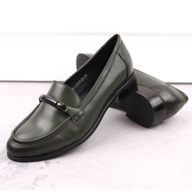 Potocki W WOL204C Zapatos tacón bajo verde 3