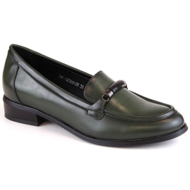 Potocki W WOL204C Zapatos tacón bajo verde 5