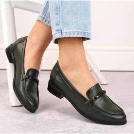 Potocki W WOL204C Zapatos tacón bajo verde 6