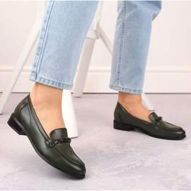 Potocki W WOL204C Zapatos tacón bajo verde 7
