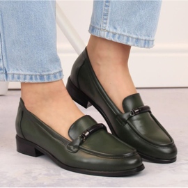 Potocki W WOL204C Zapatos tacón bajo verde 8