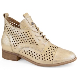 Botines Potocki W WOL205 dorado calado 4