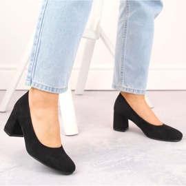 Zapatos de tacón Potocki W WOL207A de ante, negro 4