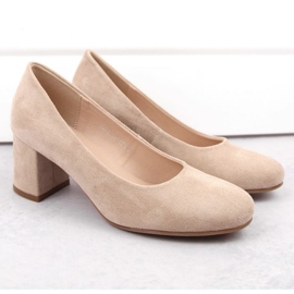 Zapatos de salón Potocki W WOL207B de ante, beige 2