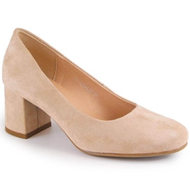 Zapatos de salón Potocki W WOL207B de ante, beige 4