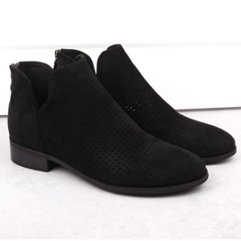 Botines de ante de tacón bajo Potocki W WOL212A, negro 4