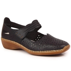 Zapatos de piel Rieker W RKR139 azul marino 4