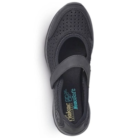 Zapatos cómodos calados Rieker W RKR575 negro 4