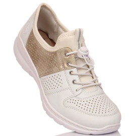 Zapatos cómodos Rieker W L3254-80 blanco 1