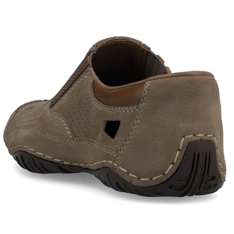 Rieker M RKR580 Zapatos calados piel marrón 2