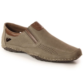Rieker M RKR580 Zapatos calados piel marrón 3