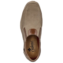 Rieker M RKR580 Zapatos calados piel marrón 6